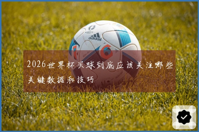 2026世界杯买球到底应该关注哪些关键数据和技巧